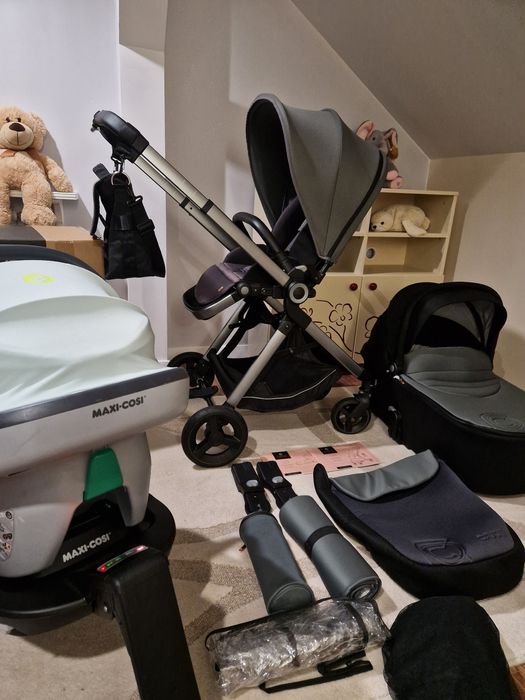 Wózek Cavoe 3w1,4w1, fotelik Maxi Cosi Coral z baza, lekki, nowoczesny
