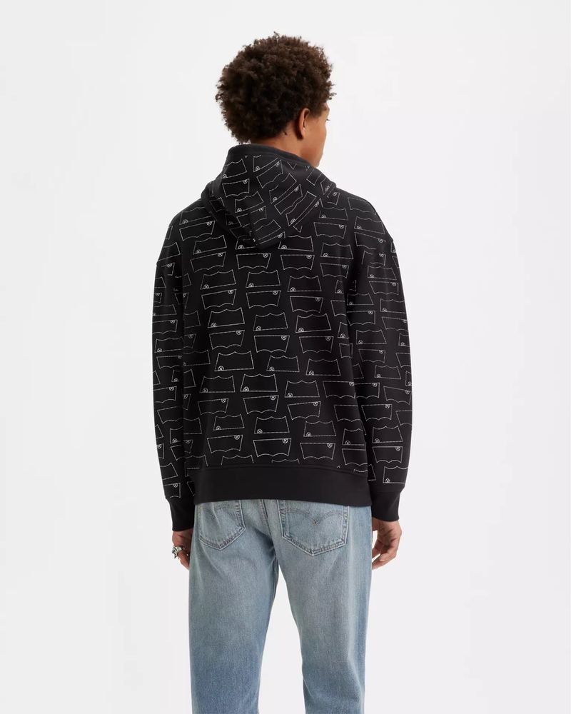 Повседневное монограмное худи свитшот Levi’s Relaxed Fit