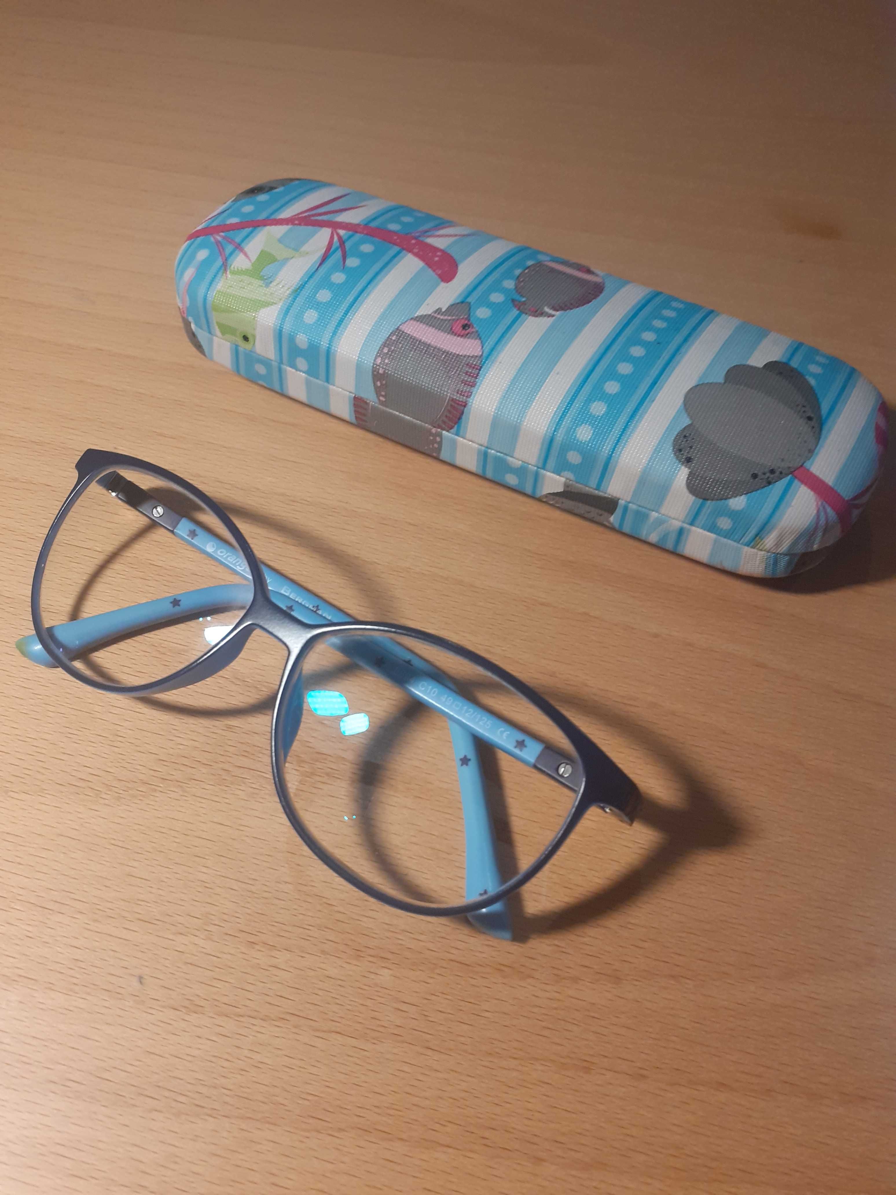 Oprawki do okularów Bergman dziecięce jak nowe niebieskie okulary