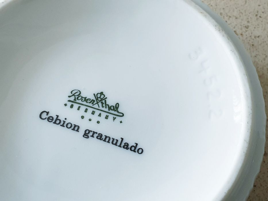 Conjunto de cinzeiro e 4 bases para copos- porcelana Rosenthal vintage