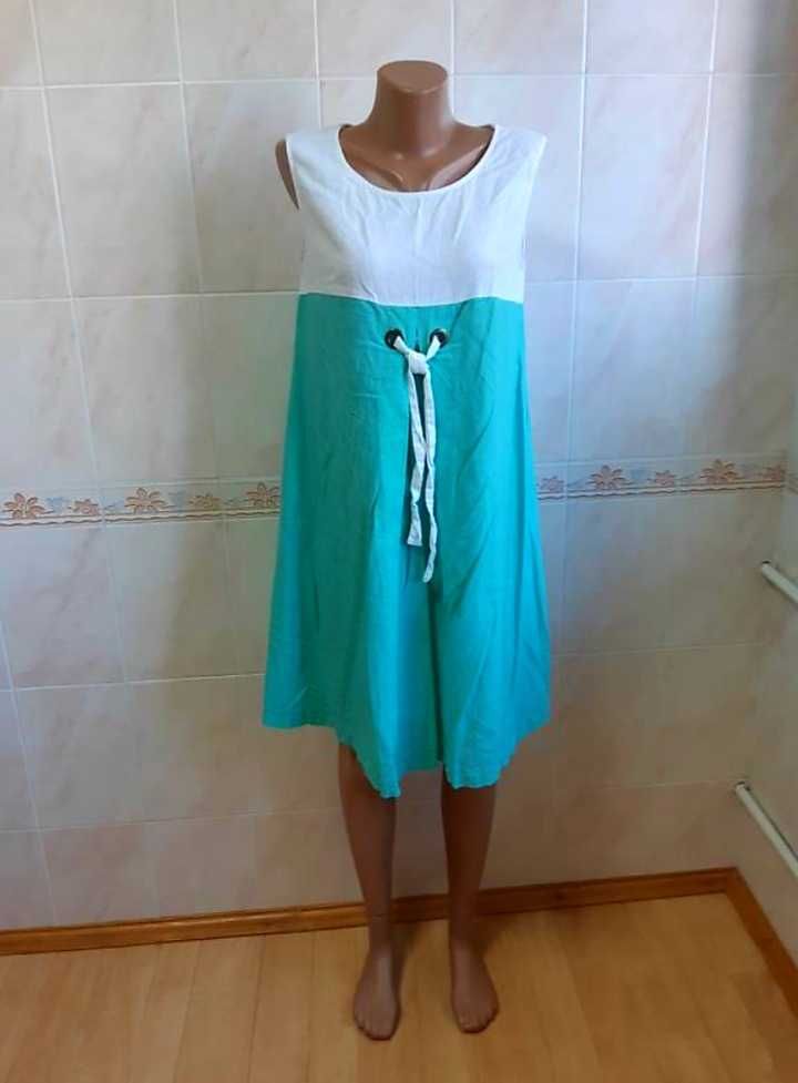 Літня лляна сукня  Olko,  48 розмір