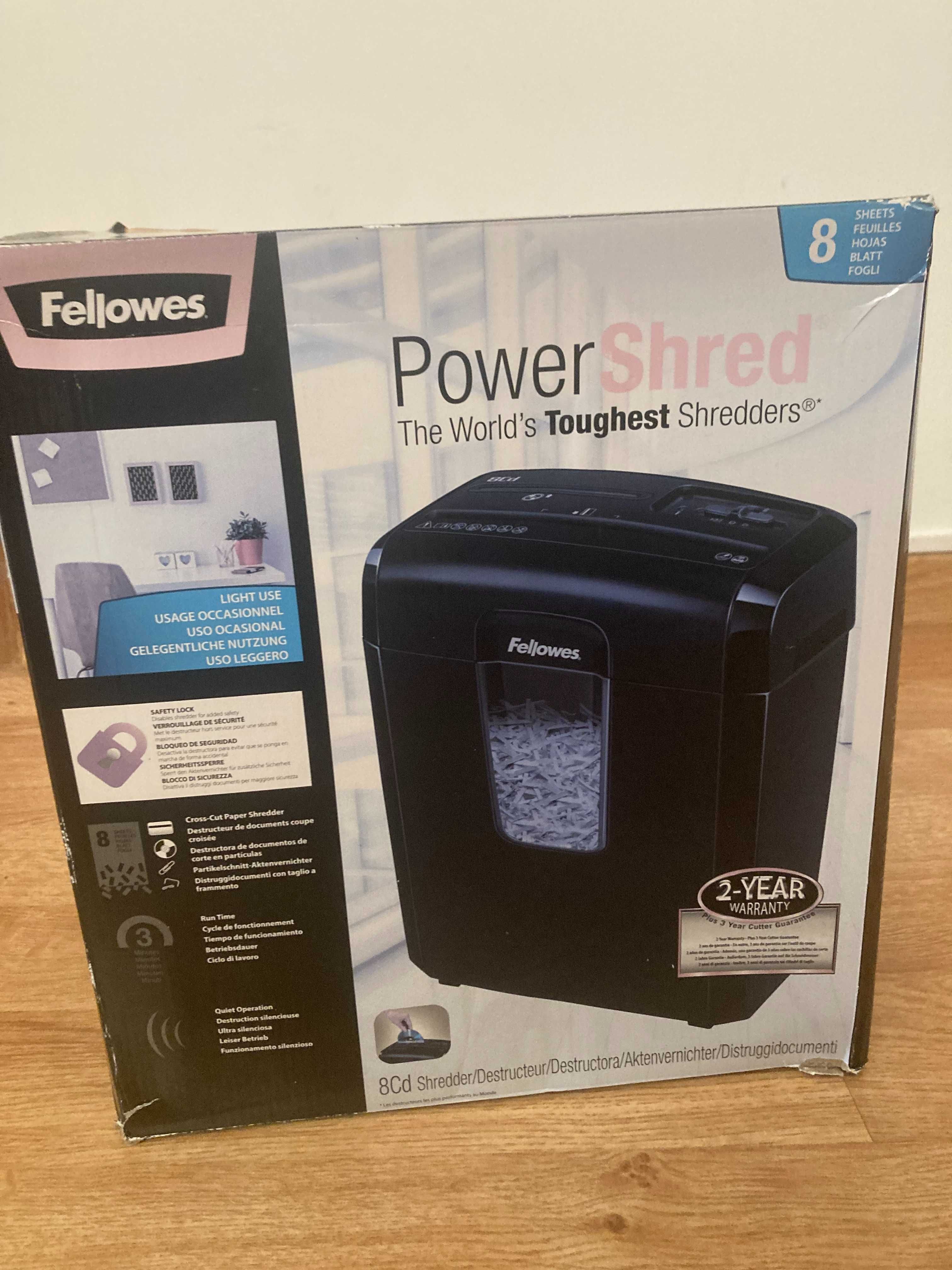 Destruidora Corte Particulas 4x35mm Fellowes 8CD (8 Folhas)