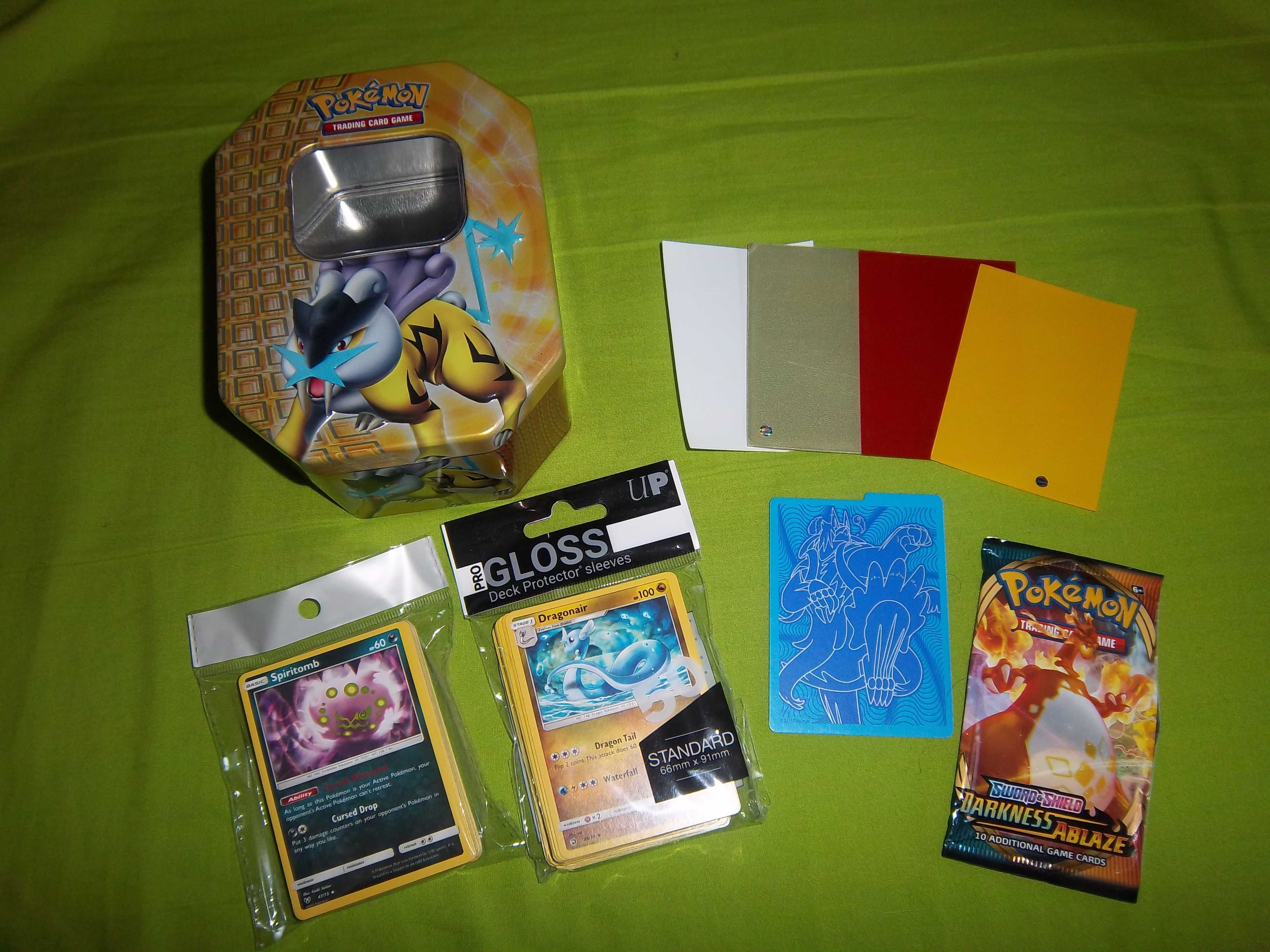 80 Cartas Pokemon + Caixa + Acessórios