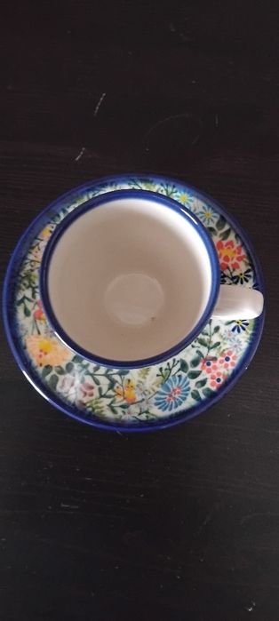 Zestaw ceramiczny stara fabryka tułowice filiżanka i spodek