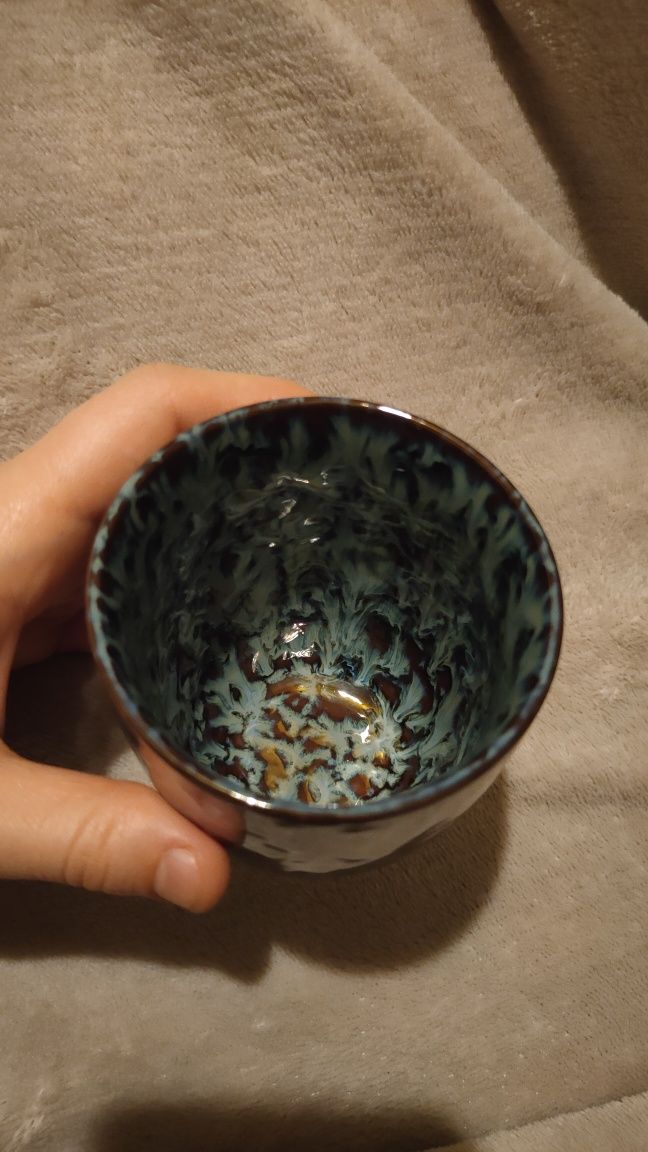 Duża czarka herbaciana mały kubek kubeczek 220ml do kawy ceramiczna