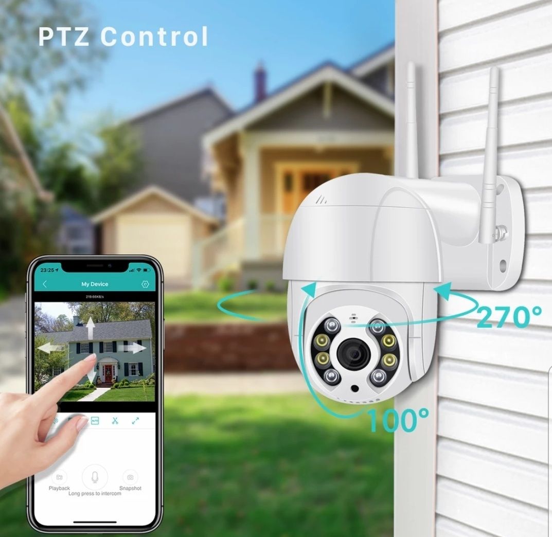 Camara vigilancia 1080p movimento som aplicacao telemovel prova agua