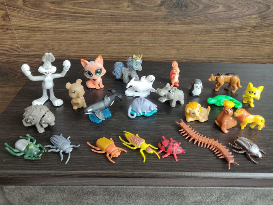 Большой набор, коллекция игрушек - животные, птицы + подарок.