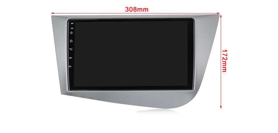 Rádio SEAT Leon 2 - Android 12 – 2 DIN GPS WIFI - Novo Garantia