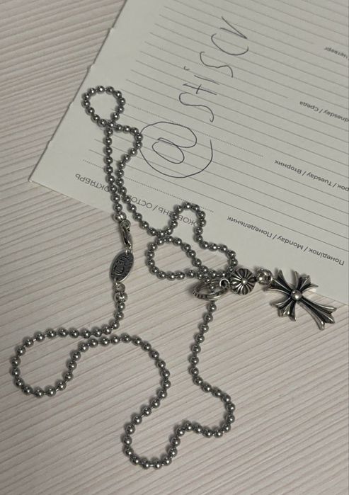 крестик подвеска хром хартс chrome hearts