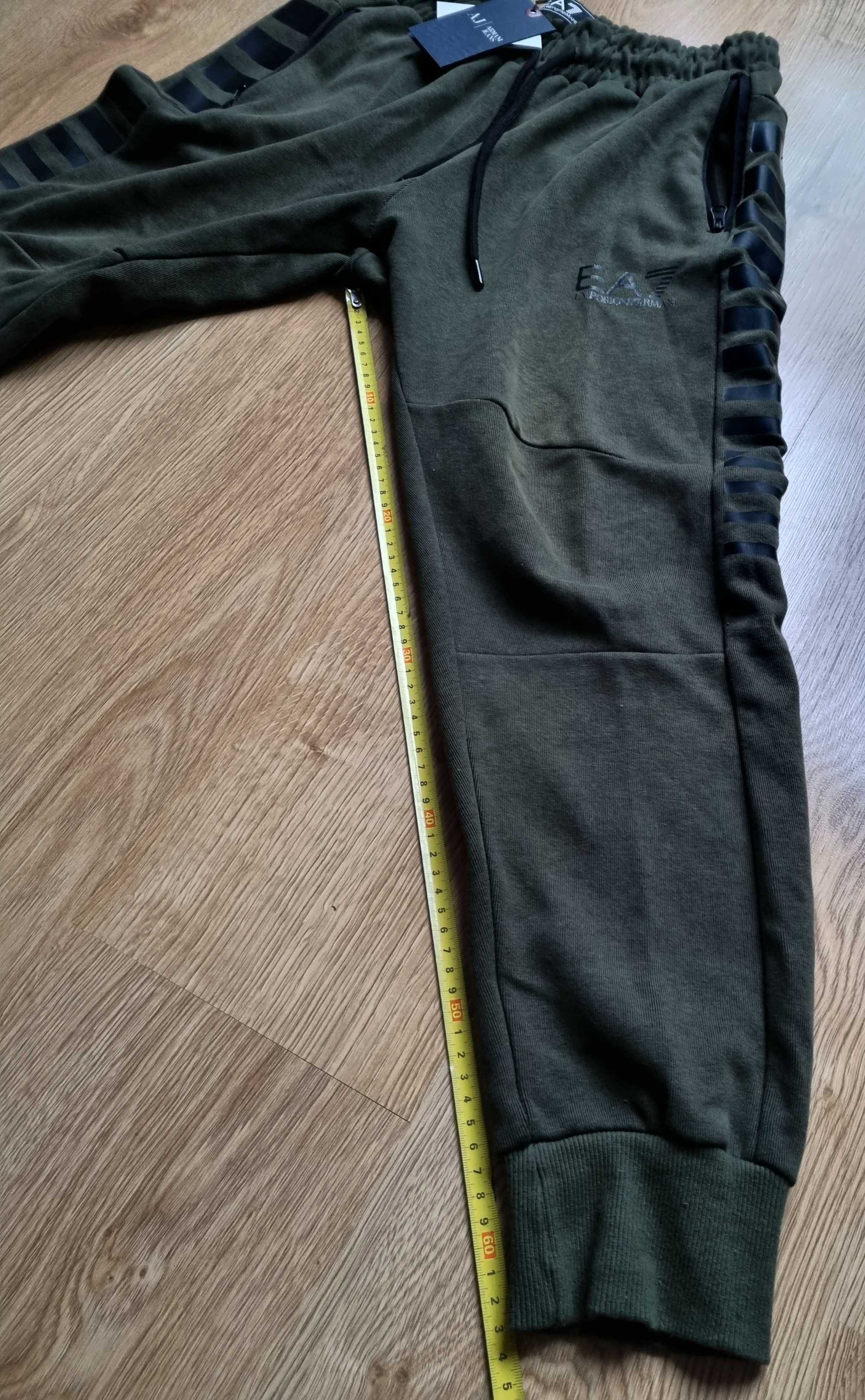 Bawełniany Dres Emporio Armani bluza + spodnie EA okazja L