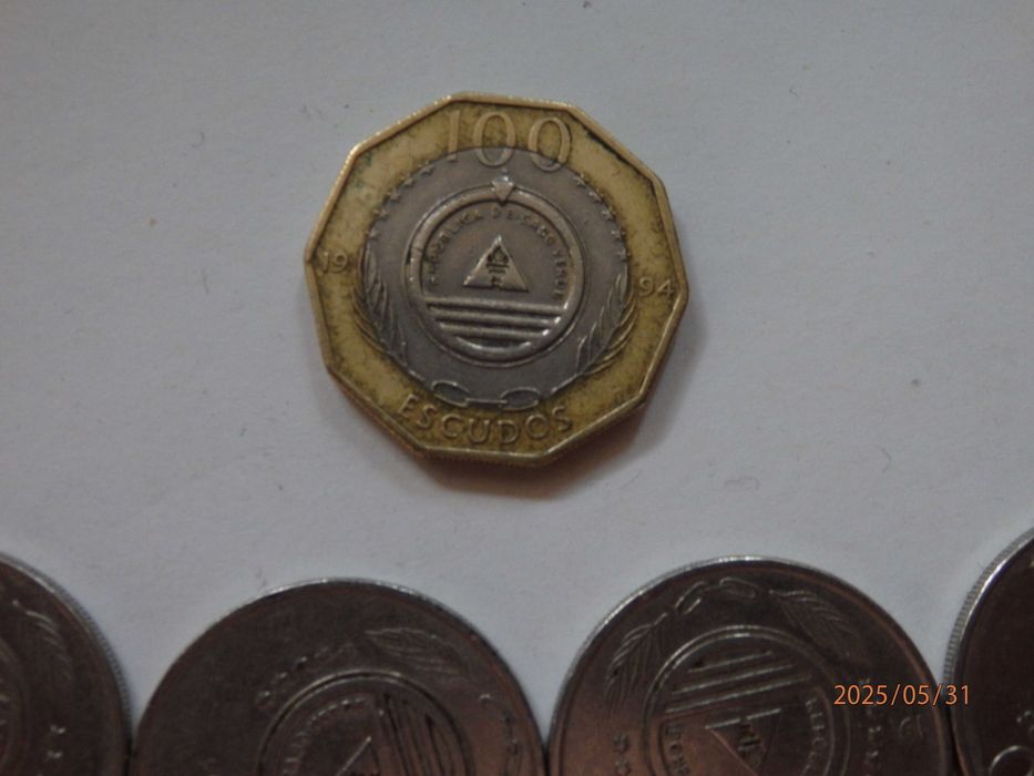 Monety Cape Verde wyspy zielonego przylądka