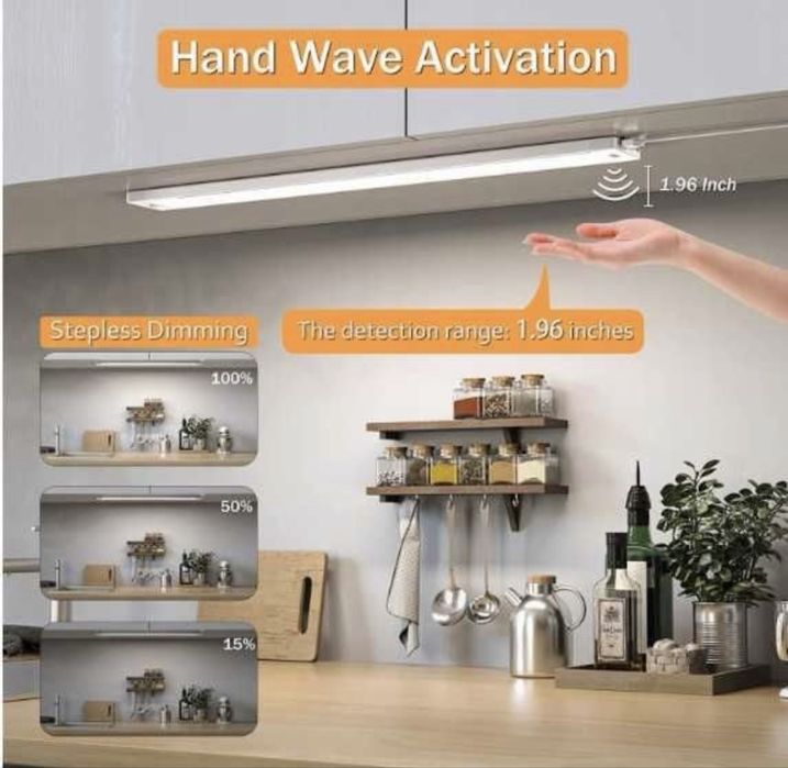 Oświetlenie podblatowe listwa led do kuchni lampa Hamlite 57 cm blat