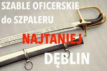 Szable, wypożyczenie szabli, Szpaler wojskowy Szable Oficerskie wz1921