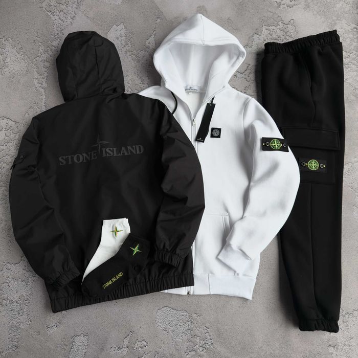 Набор Stone Island, Ветровка + Спортивный Костюм Stone Island