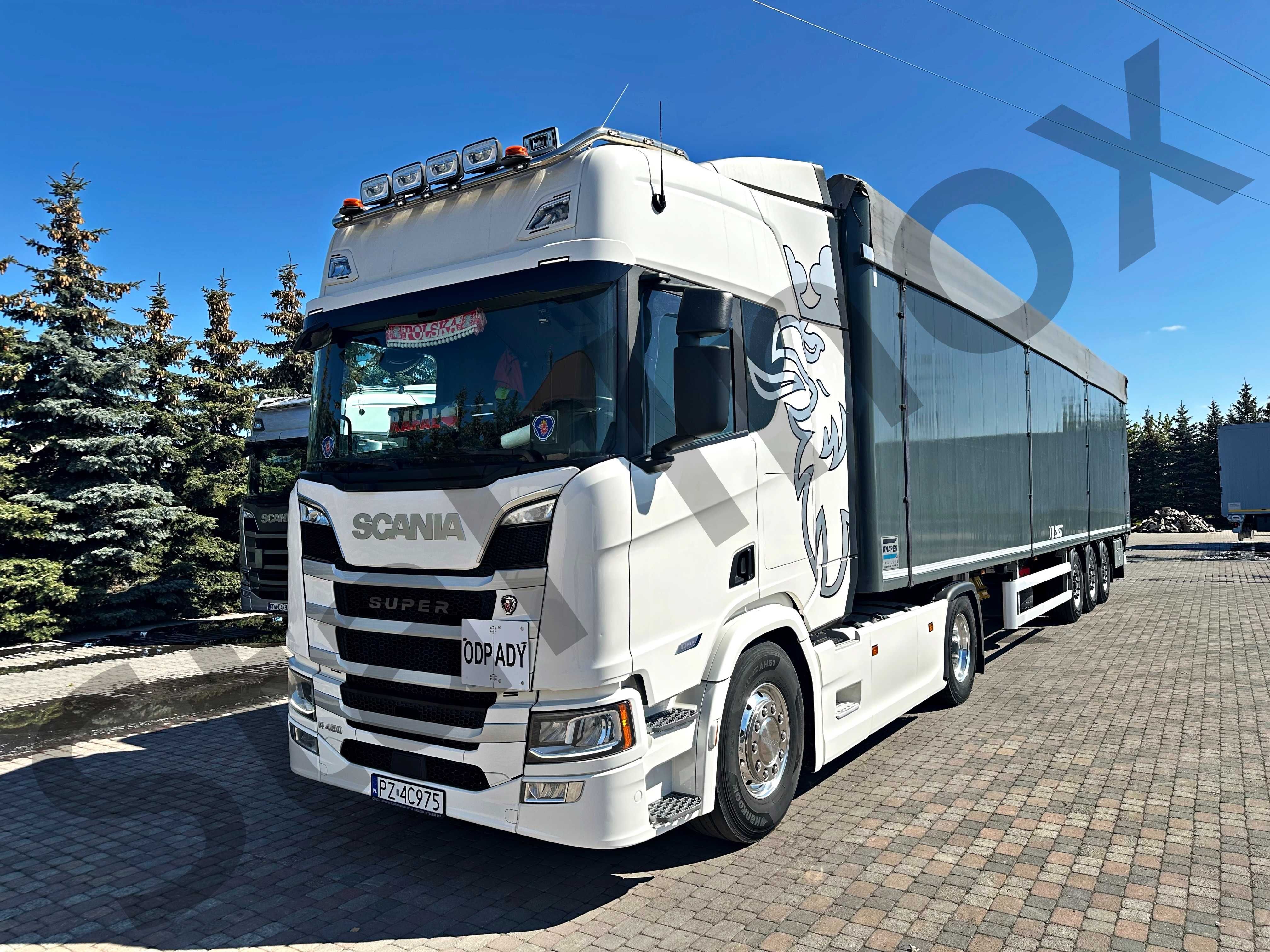 Orurowanie górne ze stali nierdzewnej Scania S / R oświetlenie led