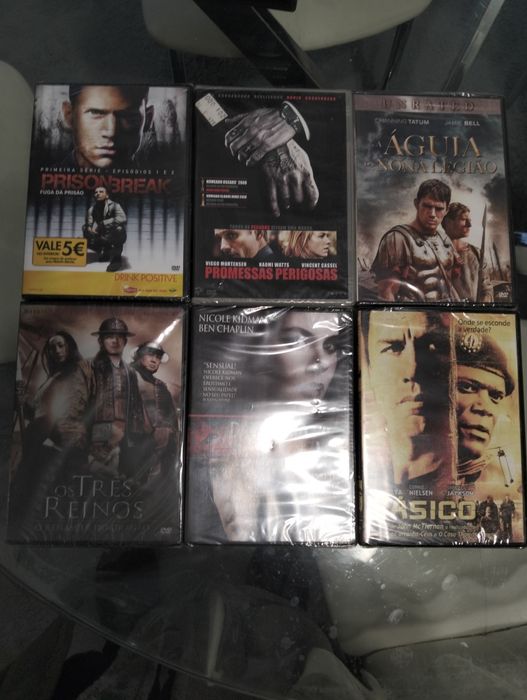 DVDs novos e usados em bom estado
