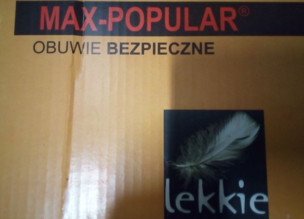 Buty ochronne, robocze, bhp MAX-POPULAR rozmiar 44