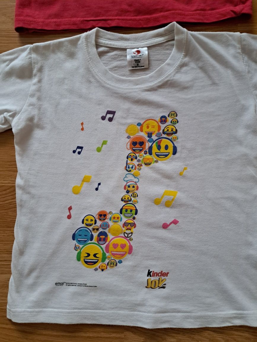 Koszulka tshirt Super Zings + tshirt Kinder r.128 / 2 za 6 zł