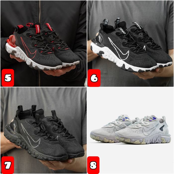 БЕЗ ПЕРЕДПЛАТИ‼️ Кросівки Nike React Vision / Унисекс, 36-45, ПРЕМІУМ