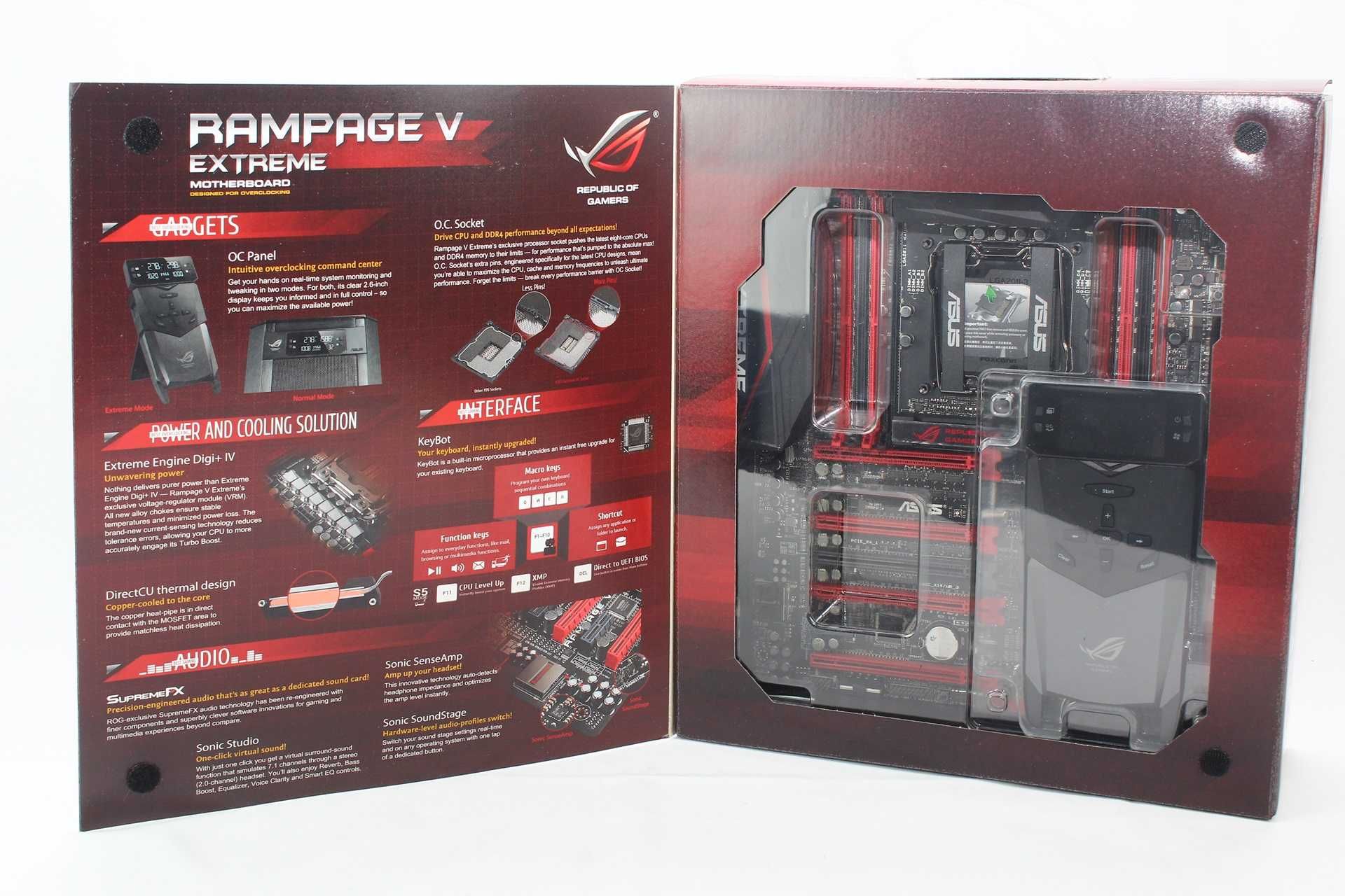 Motherboard Asus X99 Rampage V Extreme + Intel i7 5930k + 32GB RAM
