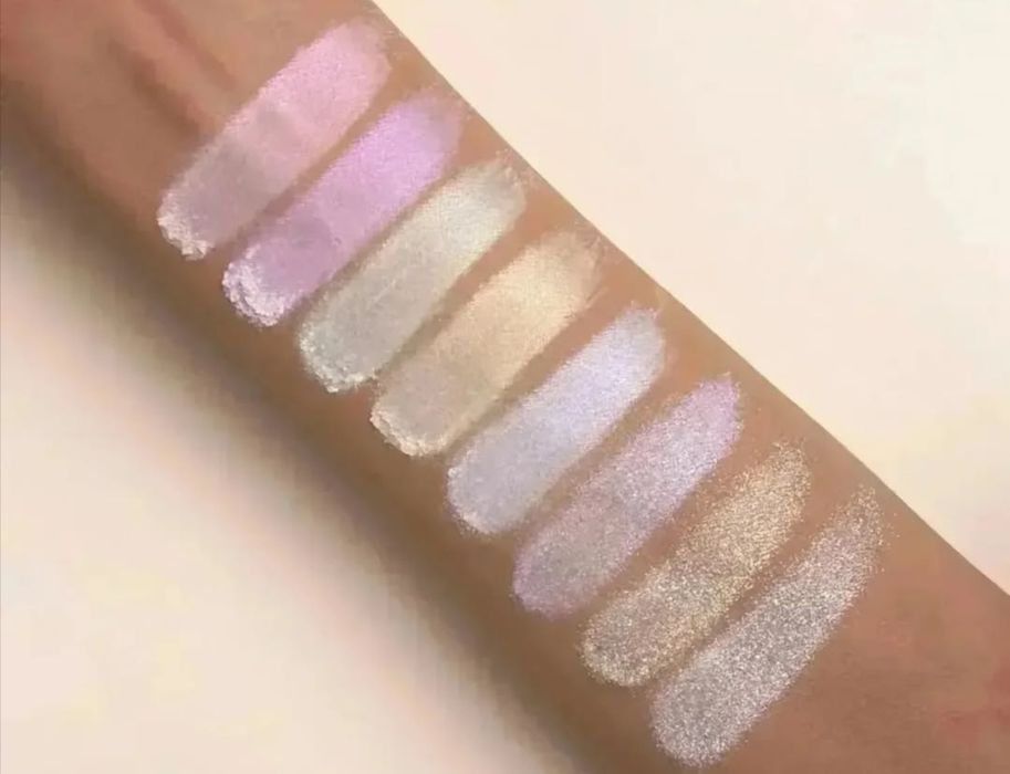 Glazel Make Up wieżyczki cieni sypkich.Komplet.Glamour Arctic Gold i