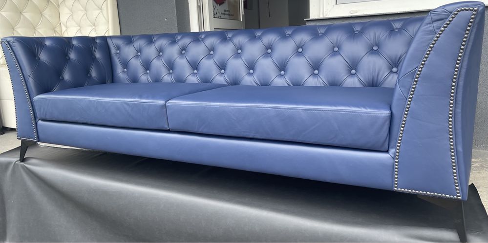 Sofa Chesterfield Gino 3 osobowa.Skóra naturalna !!!