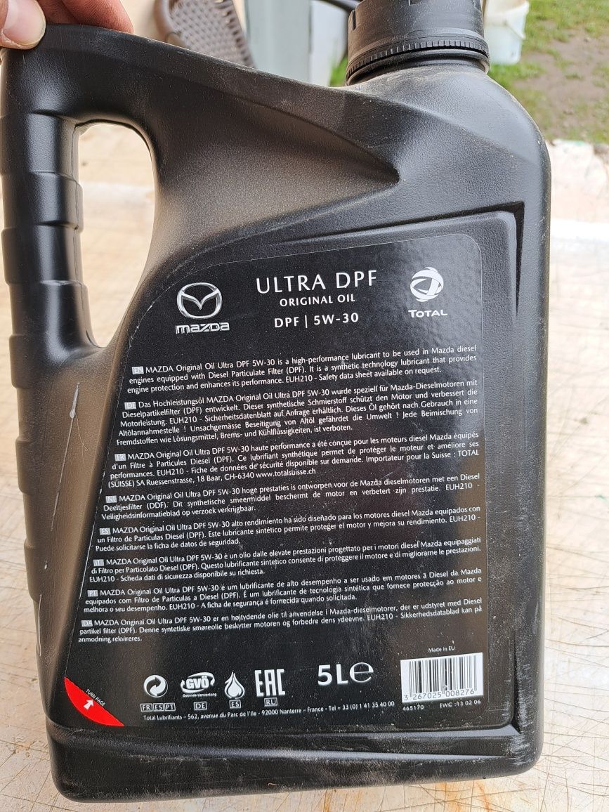 Zestaw Olej, filtr powietrza, oleju Mazda 6gh 2.2 diesel