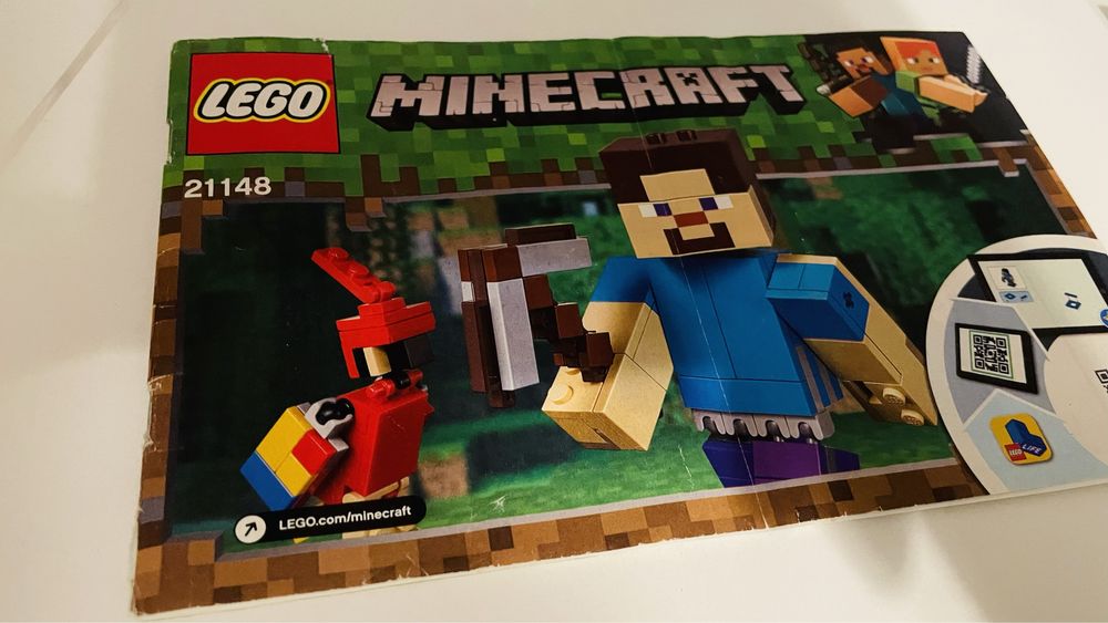 Lego 21148 Minecraft BigFig Steve z papugą INSTRUKCJA