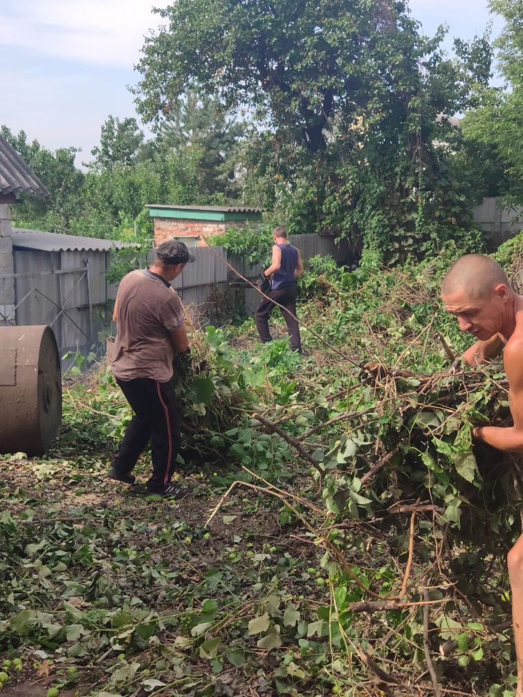 Демонтаж любой. Земляные работы. Вывоз мусора. Уборка участка. Спил