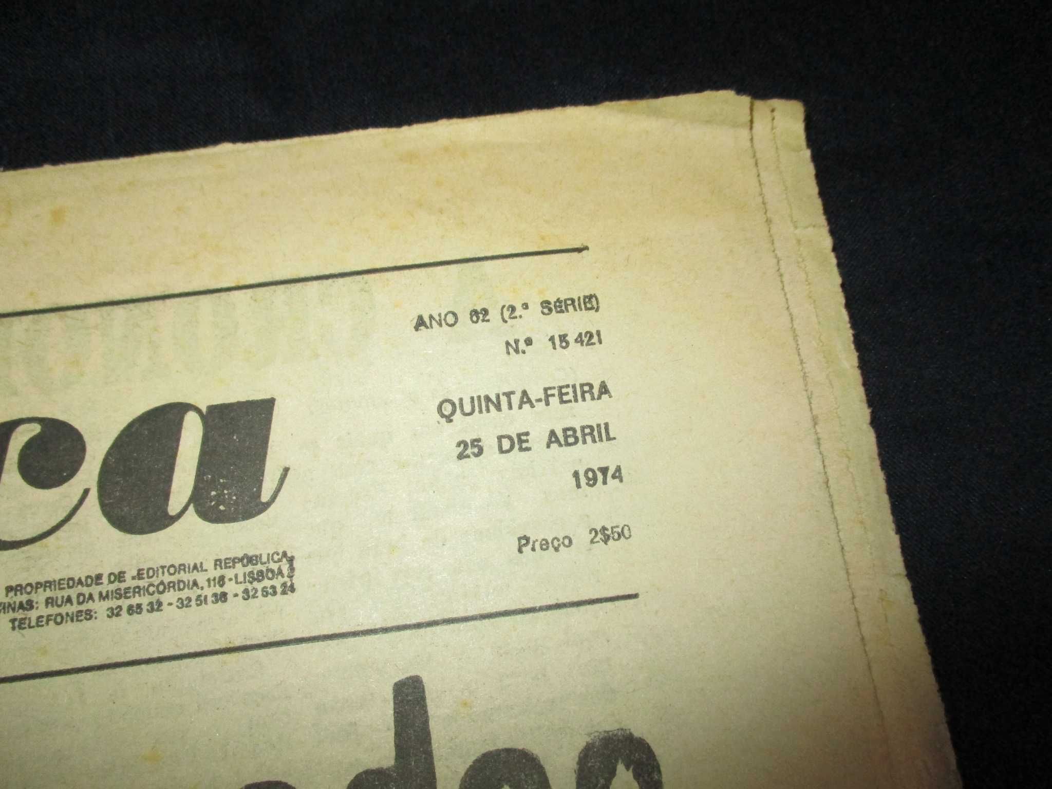 Jornal República 25 de Abril 1974 2ª edição