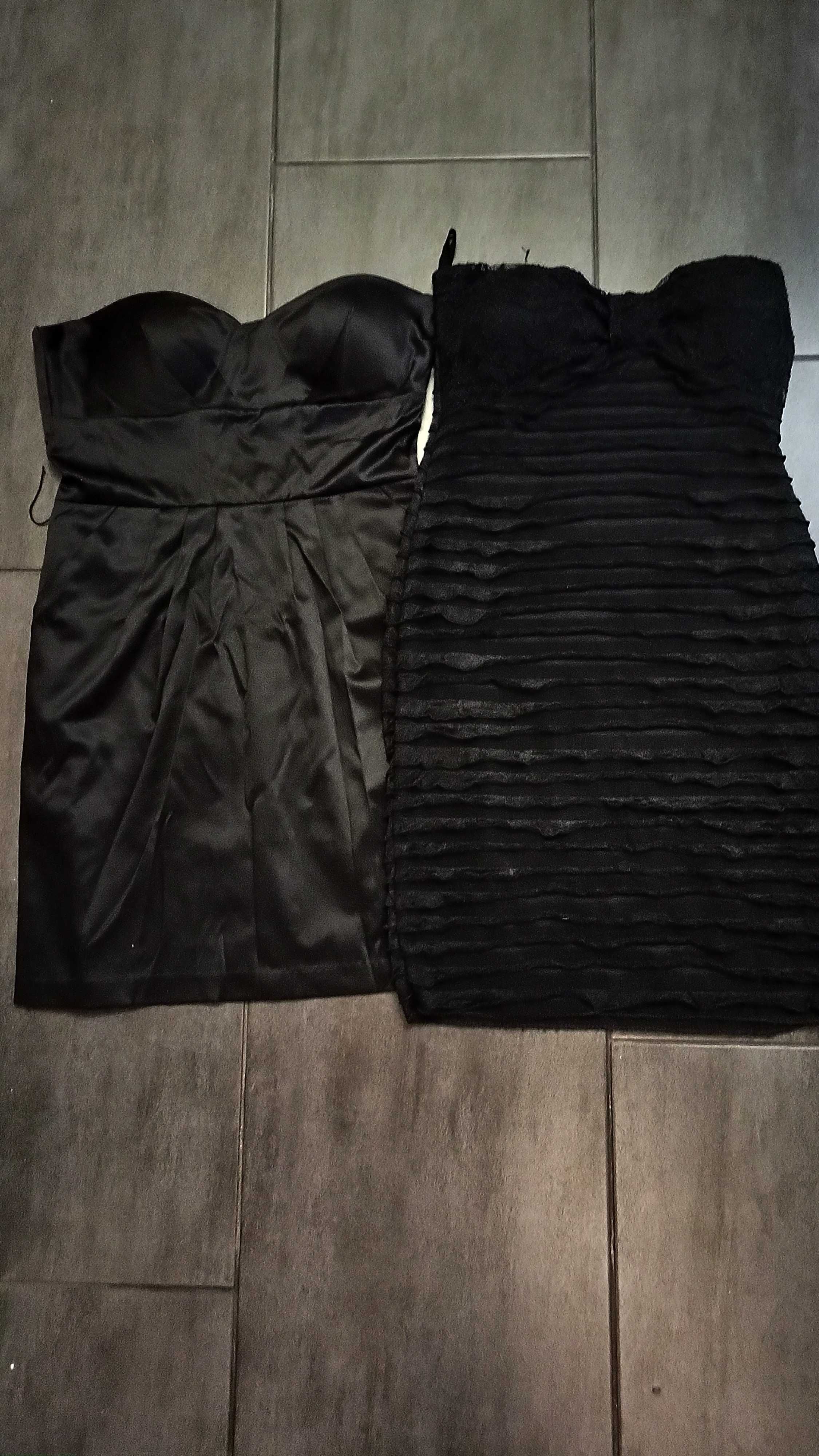 2 sukienki tally Weijl r.36/S/XS czarna sexi mini