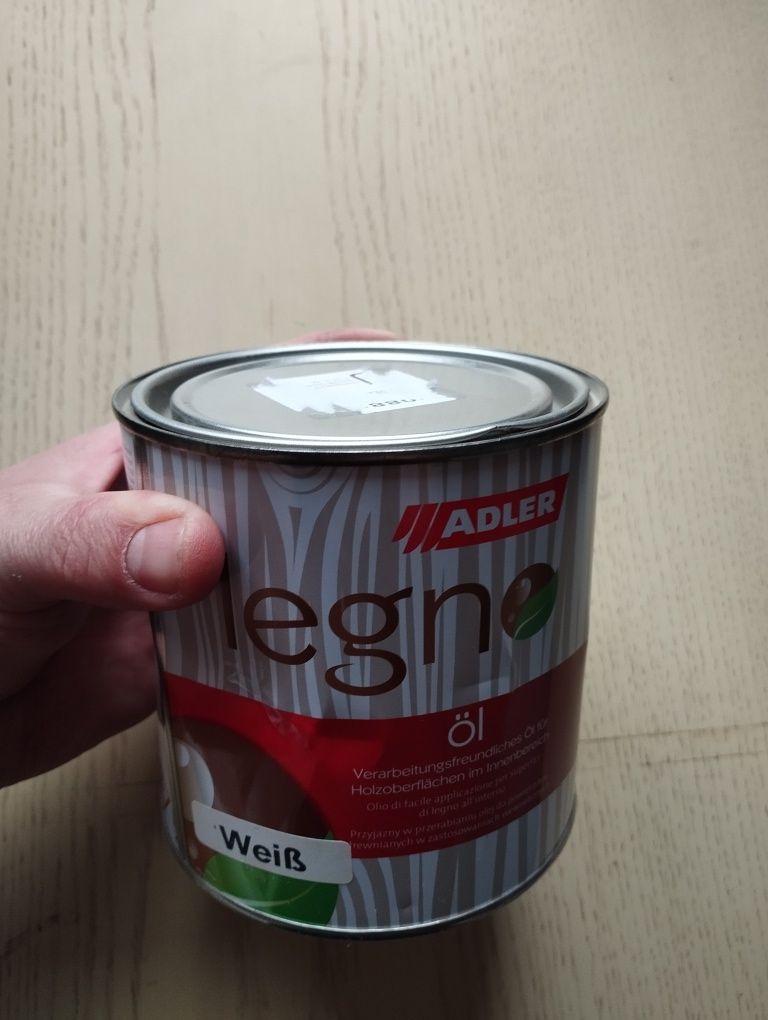 Adler Legno olej biały Weiss do drewna