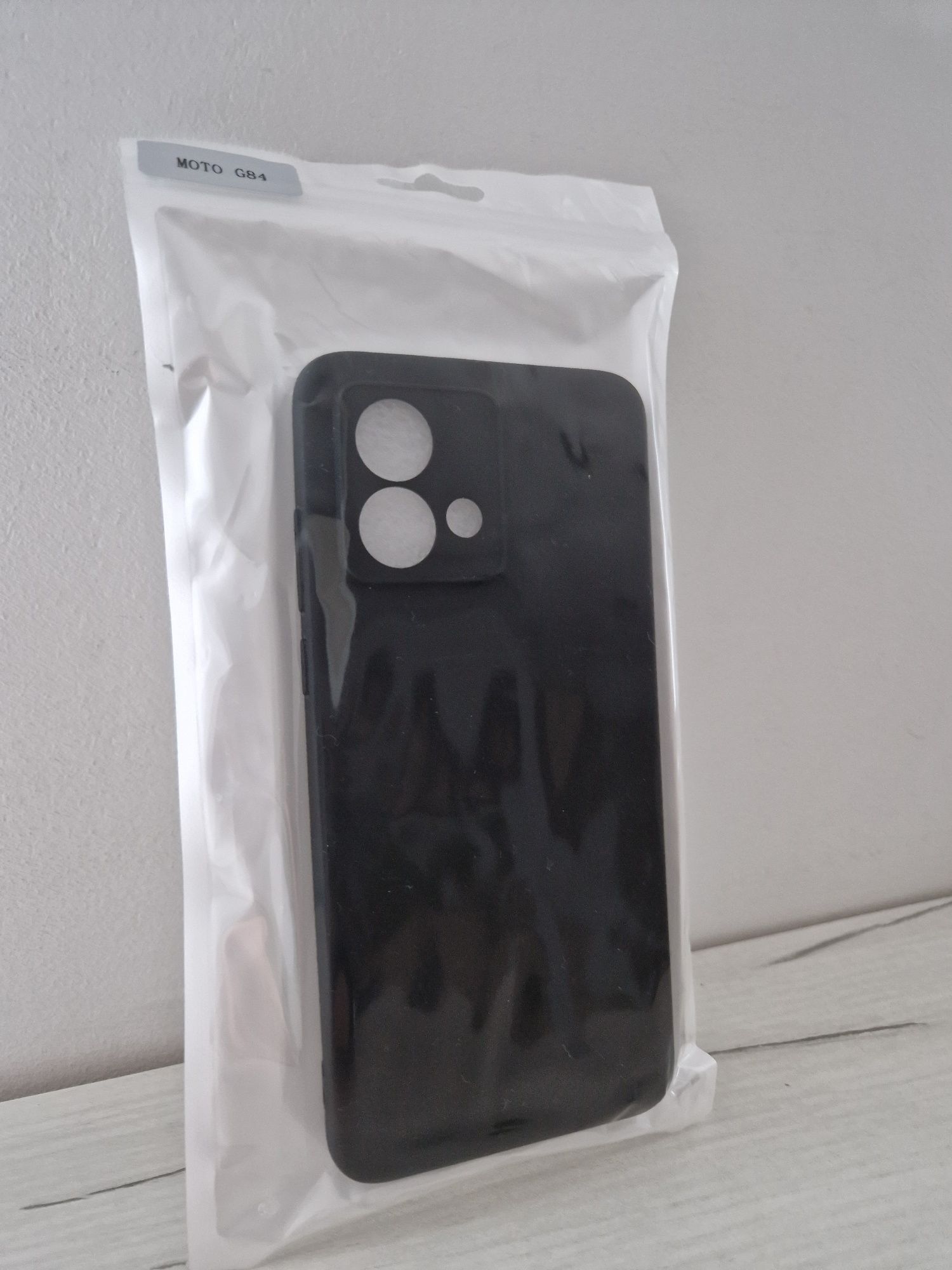 Back Case MATT do MOTOROLA MOTO G84 5G Czarny