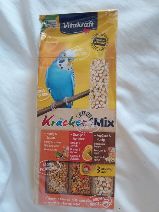 Vitakraft Kracker Mix - Trzy kolby dla papugi falistej