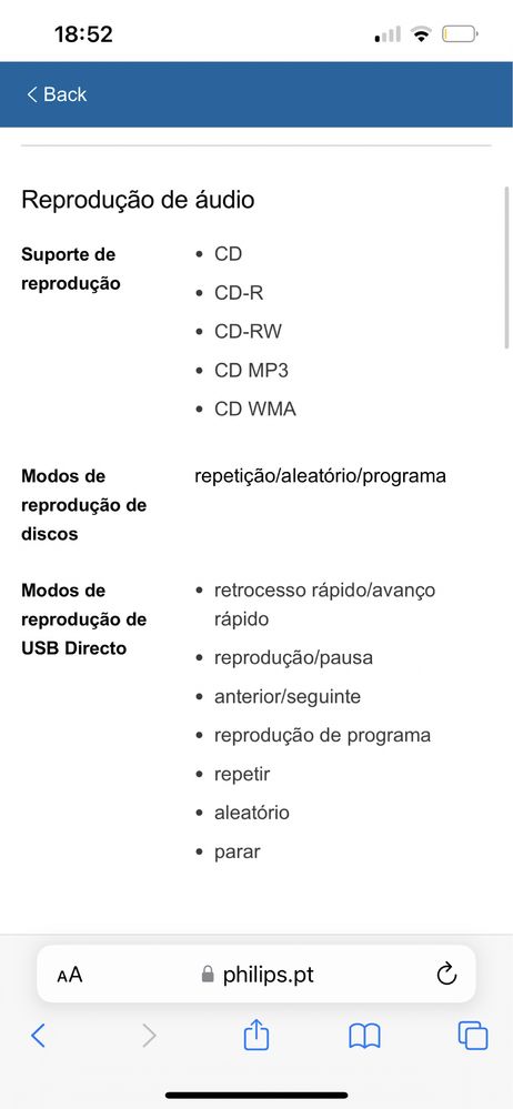 Sistema micro de som clássico MCM166/12