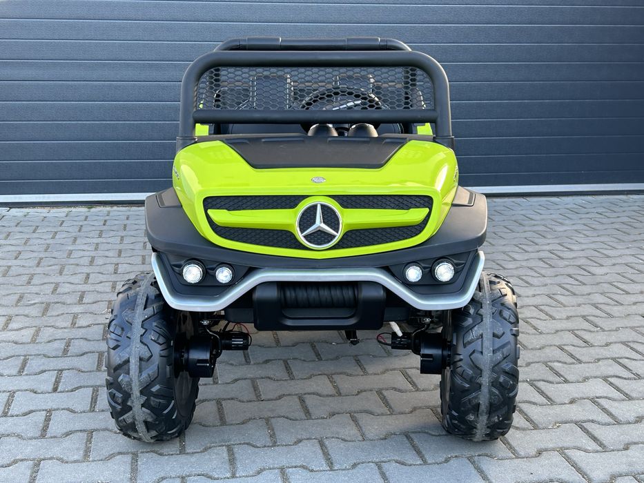 Mega duży Jeep Mercedes Unimog Auto na akumulator 4 silniki 2-osobowy
