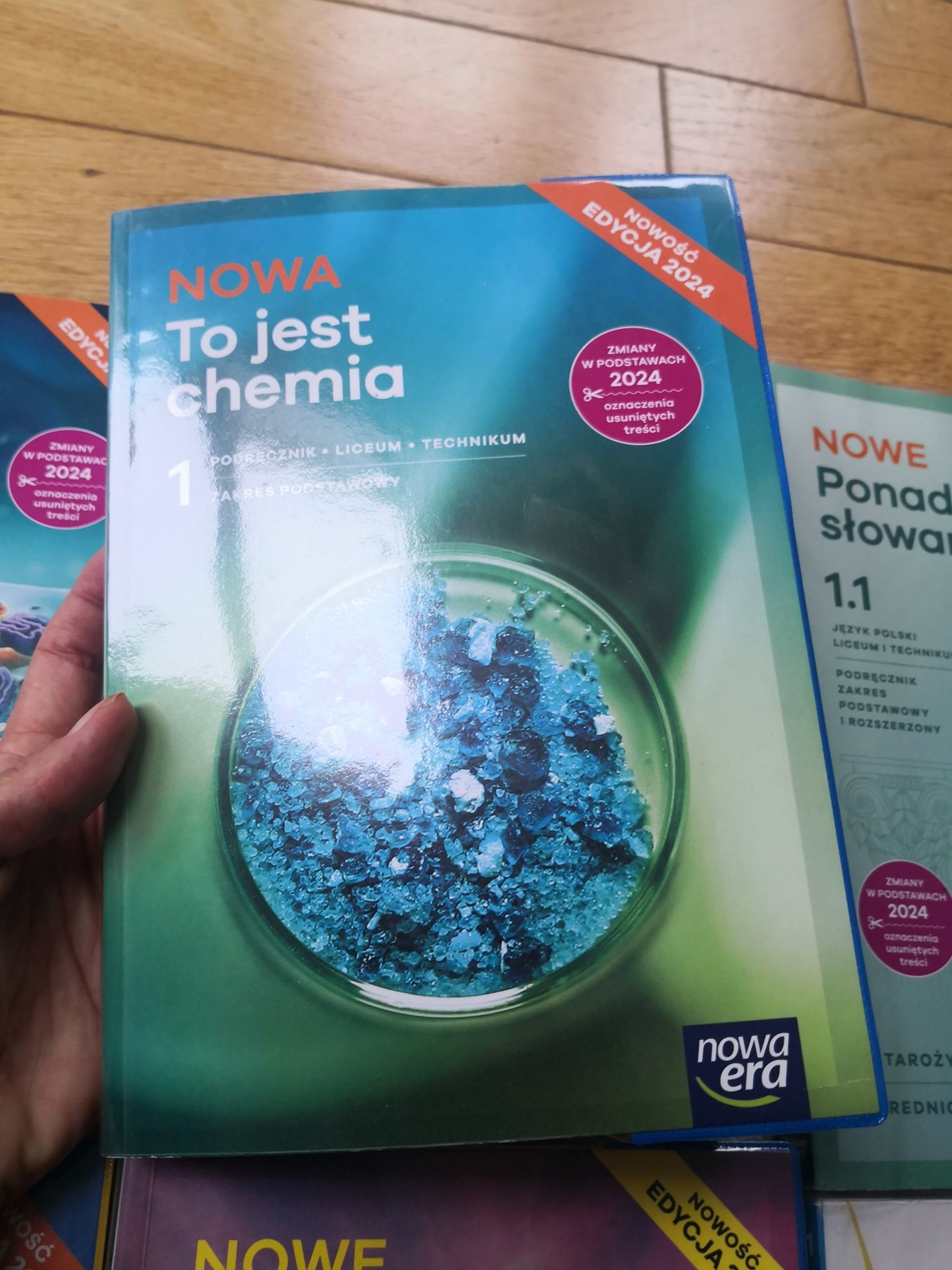 Zestaw 7 podręczniki Technikum Liceum klasa 1