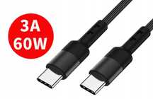 Kabel Usb C Typ C Pd 60W 3A Quick Charge 3.0 1M Szybkie Ładowanie