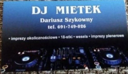 Dj na imprezy, oprawa muzyczna, 18 stki, wesela, urodziny! DJ Mietek