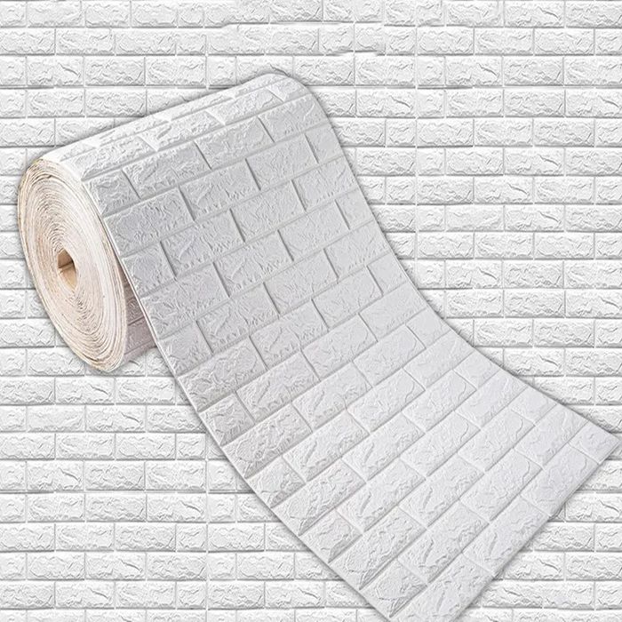 Акція! Самоклеюча 3Д панель під білу цеглу, 3д панелі, обої самоклеючі