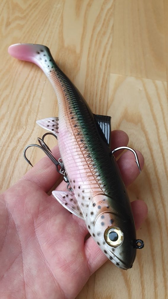 Duże szczupakowe gumy cast, trolling 23cm, 150gr