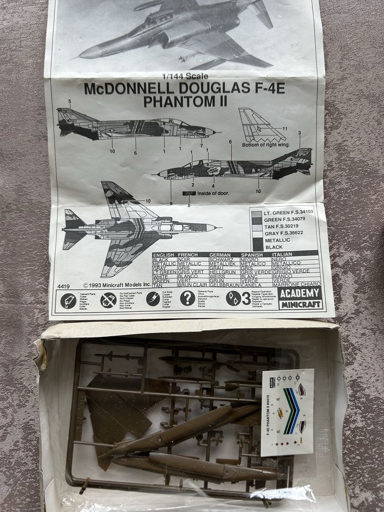 Model do sklejania MDD F-4E Phantom II w skali 1:144 Academy Minicraft