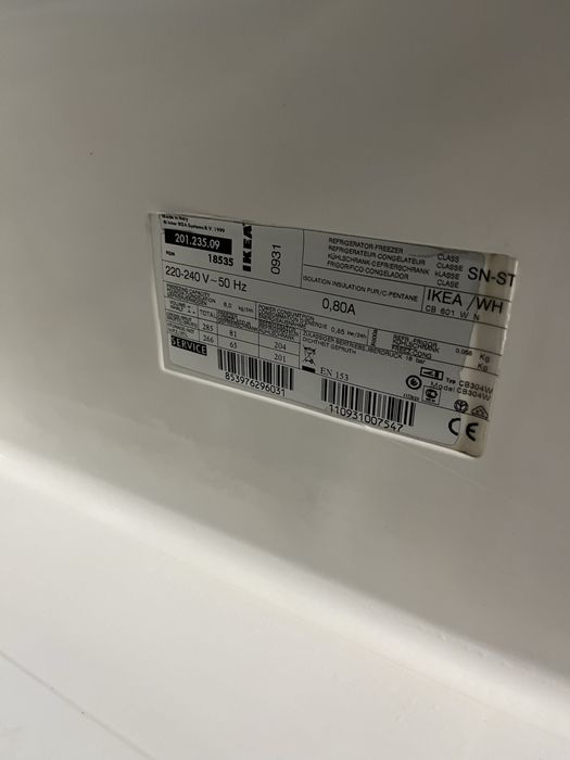 Lodowka do zabudowy whirlpool IKEA 177cm