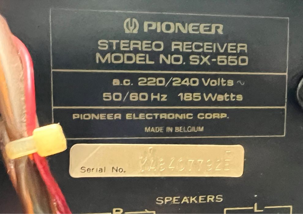 PIONEER SX-550/po serwisie/ALUMINIUM + DĄB/okazja/1976 rok/IGŁA