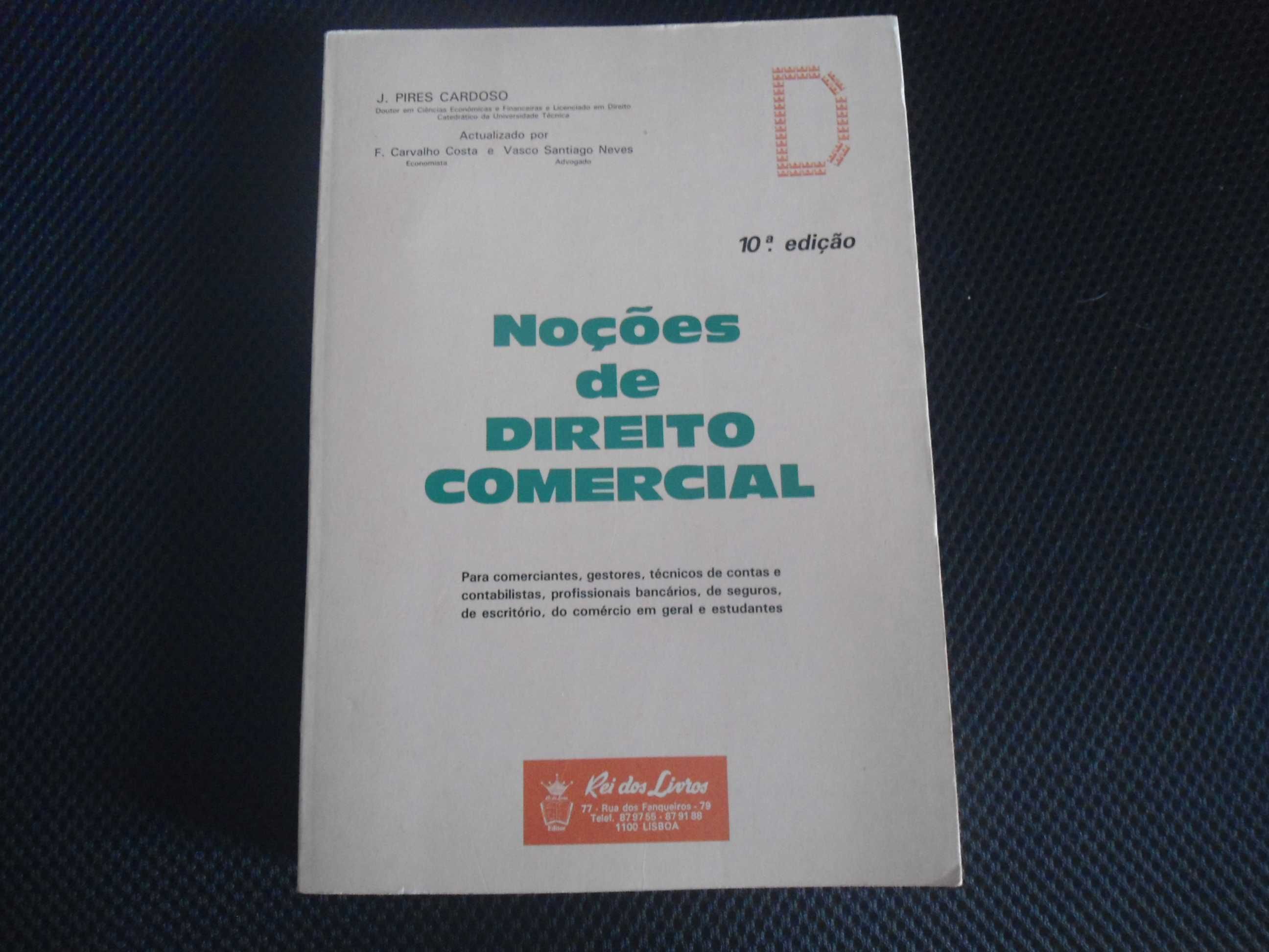 Noções de Direito Comercial por J. pires Cardoso