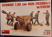 OKAZJA ! Model do sklejania. GERMAN 7,62 сm GUN FK288(r) w/CREW