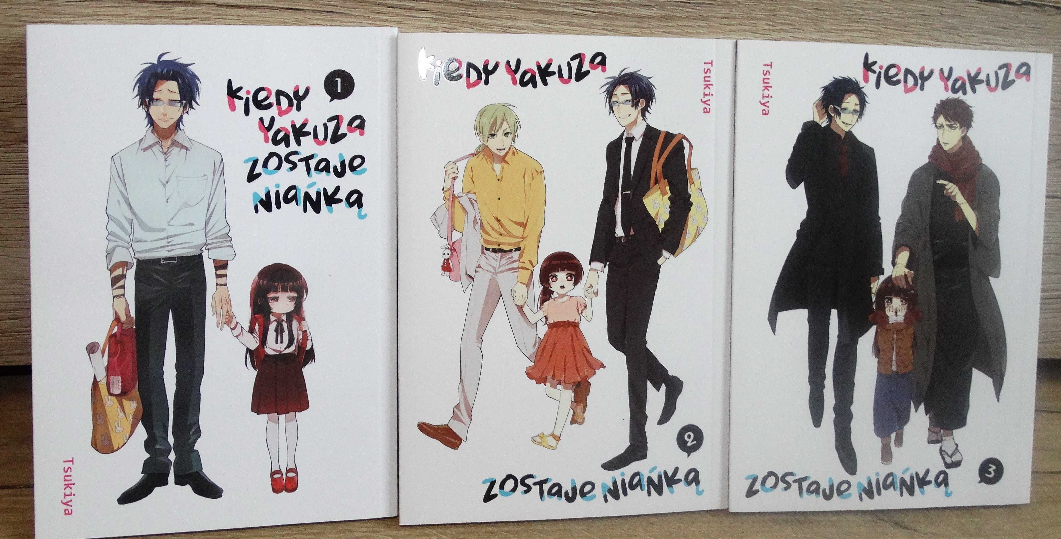 Manga komedia - "Kiedy Yakuza zostaje niańką" - tomy 1-3 NOWE Dango