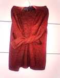 ciepły Kardigan sweter, luźny h&m, XS, brązowy