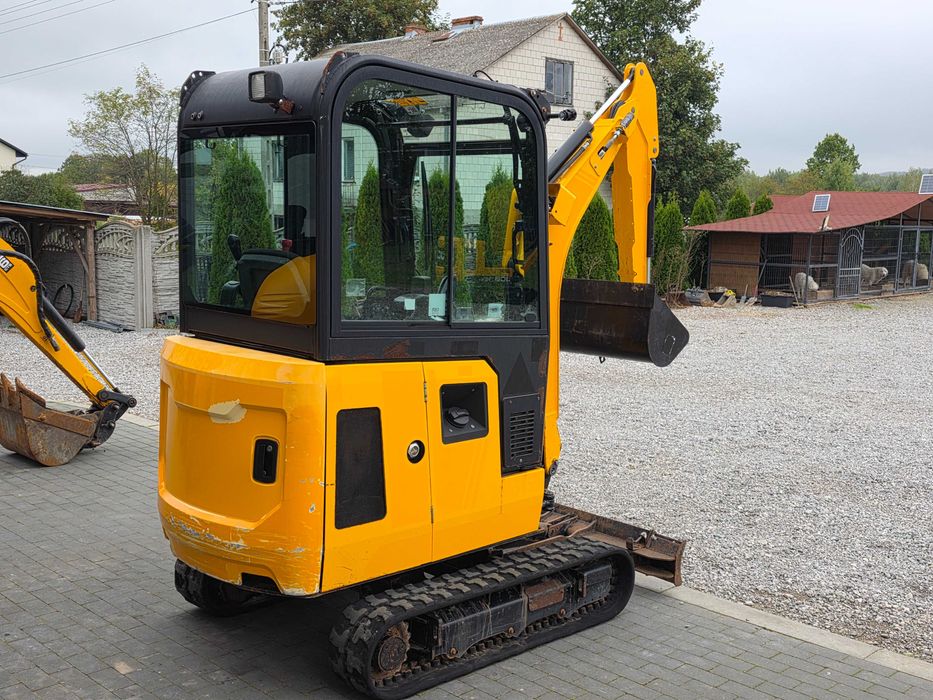 mini koparka JCB 16 C-1 okazja 2018 r sprowadzone serwis 1 wł. 2 łyżki