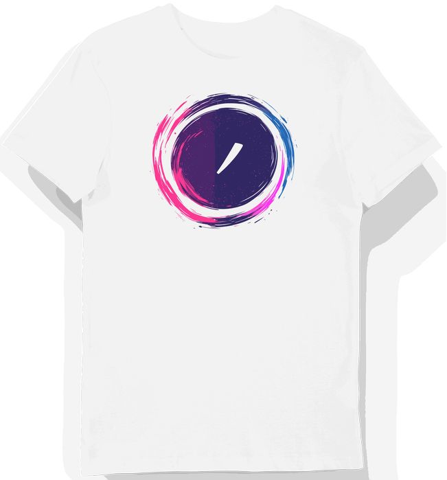 Koszulka męska biała z motywem esportowym i grafiką bąbelka L